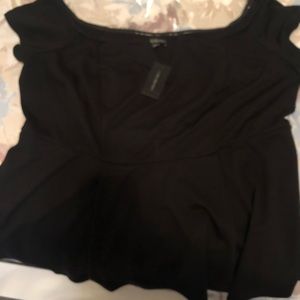 Off the shoulder black top